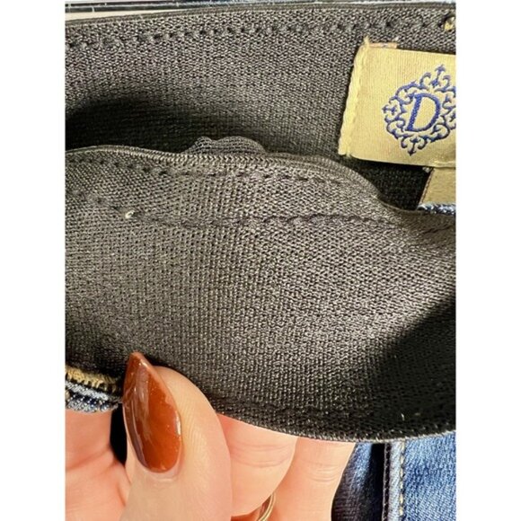 Democracy "Ab"Solution High Rise Wide Leg Trouser Stretch Jeans Slimming Size 10 - Picture 5 of 9